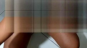 She takes piss and pays with a blowjob