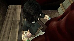 Second life black pizza delivery man fucks white woman