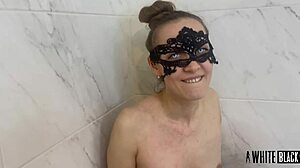 Shaved beauty pissed on and fist-fucked in wild encounter