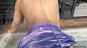 Marian Franco Enjoys Hot Tub Fun With Big Tits Ass Blowjob Outdoor Jacuzzi