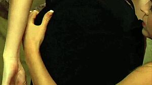 sensual lesbian slave licks and kisses her madame