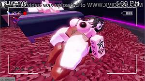 Look, two futa banging a chick in wild action