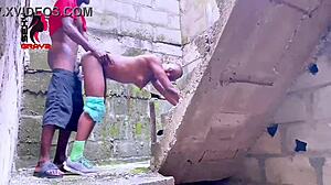 sexygray2 fucked neighbor's boyfriend in uncompleted building with teasing blowjob 😏