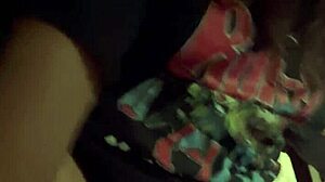 Intense interracial actie met Latina na feest