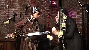 Big Cock Pounds Shaved Pussy in Fishnets