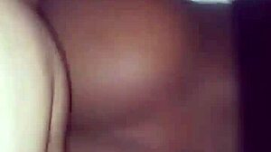 The black couple ENJOYS intense BACKSHOTS in DOGGYSTYLE position.