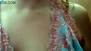 brazilian woman with big tits getting ready for live show