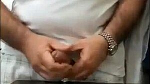 Old Man Carvallini Delivers Big Cumshot