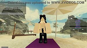 Roblox-Inspired Whore Rides Big Black Cock to Cum