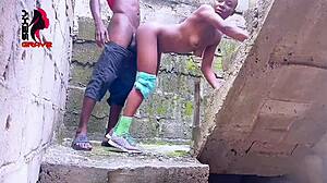 sexygray2 fucked neighbor's boyfriend in uncompleted building with teasing blowjob 😏