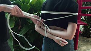 Beauty from the park gets tangled up