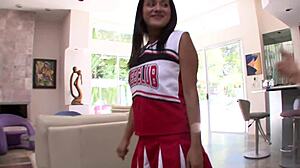 18-Year-Old Latina Selma Sins Swallows Jizz After Big Cock POV Fuck