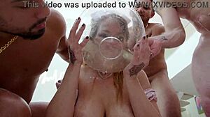 hey slutty nurse, drink piss then take intense dp with rimming and footjob?