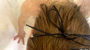 Shaved beauty pissed on and fist-fucked in wild encounter