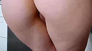 brunette with big ass gets anal fucked in cowgirl