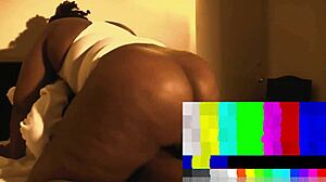 Amateur Rides Big Black Cock With Her Big Ass For Cumshot.