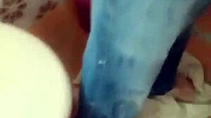 the guy fixed the shower and got a blowjob, cum all over my tits