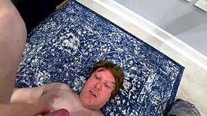 pervert daniel worships livie blainn as cum slave