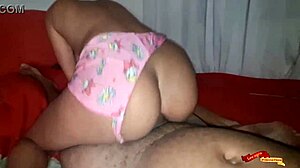 Feeling the intense orgasm as the sexy teen sits her ass on Leo Ogro's cock in anal session.