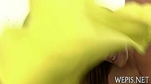 girl drills vagina after pissing in hardcore contest