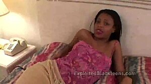 First-Timer 19-Year-Old Stars in Big Booty Black Teen 18+ Video