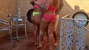 festinha no motel com suruba, dp, leite na cara