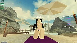 Roblox-Inspired Whore Rides Big Black Cock to Cum