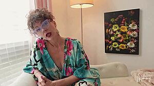 Storytime Pt 1 - Brunette Housewife Reveals Natural Tits in Glasses