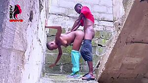 sexygray2 fucked neighbor's boyfriend in uncompleted building with teasing blowjob 😏