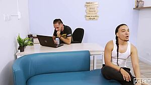 el cornudo de filip leaves me alone with his hot housewife, and i fuck her petite body hard right there