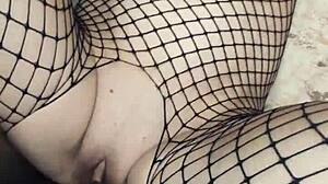 European wife in lingerie gets assfucked by monster cock!