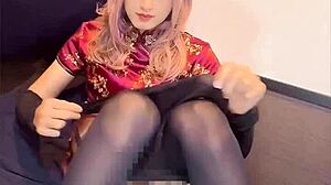 Quiet Crossdresser Enjoys Solo Anal Play