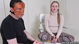 Flirty Cutie Brought Into Asshole Asylum For Awkward Treatment