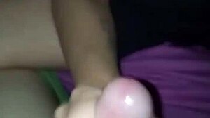 we watched porn, she massaged my dick, milking it all out