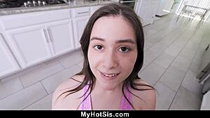 Stepsister Fucked Hard from Behind and Front