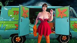Velma, wanna lick my dick or just dive into my granny pussy close-up?