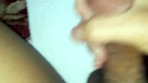 Enjoying a solo session with adult videos