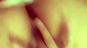 Redhead Latina Fingers Shaved Pussy