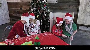 Wow, this pervy family throws a wild Christmas orgy with Charlotte Sins and Summer Hart!