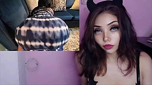 Amante culona con vestido pegado se la cogen y le hacen creampie