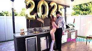 Petite Teen 18+ Displays Skills for New Year Cock Thrill