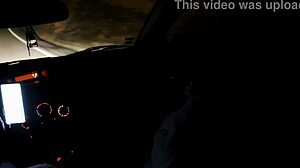 girlfriend in heels bangs stranger outdoors