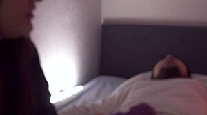 BDSM game with fidelity belt and vibrator