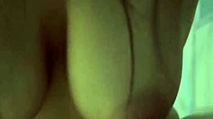 my friend's girlfriend with natural big boobs rides my dick in pov, it feels amazing