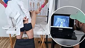 Cuckold Takes Wife For Ultrasound, Gynecologist Fucks Her Pussy