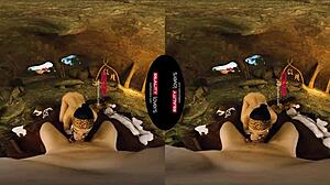 Realitylovers cave sex with brunette riding black cock POV blowjob