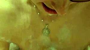 Sexy wife sucks dick before mutual masturbation in bathroom