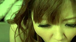 Horny Japanese milf Hina Misaki sucks and gets creampied in hardcore action