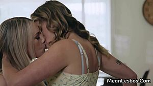 sexy busty blonde lesbians finger fuck and lick good