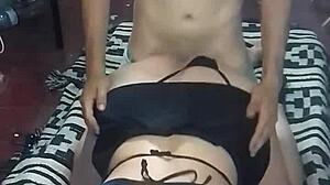 Police woman fucks stranger after party